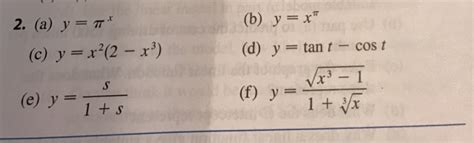 Solved 1 2 EXERCISES 1 2 Classify Each Function As A Power Chegg