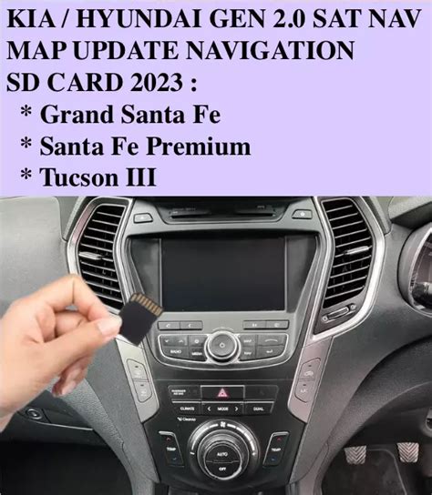 Kia Hyundai Gen Sat Nav Map Update Navigation Sd Card Tucson