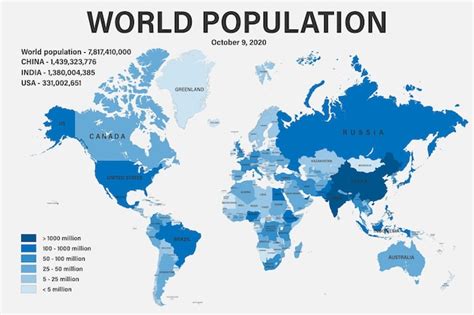 Political World Map With Scale