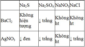 Cho C C Dung D Ch Na S Na So Nano Nacl Nh N Bi T C C Dung