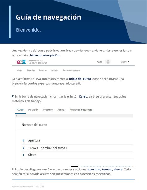 Guia Edx A Puentes Del Tema Una Vez Dentro Del Curso Podrs Ver Un