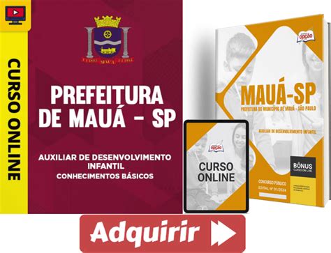 Apostila E Curso Concurso Mau Sp Auxiliar Desenvolvimento