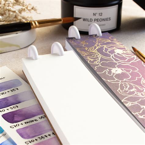 Watercolour Paper Palette for Swatches Mini Sketchbook for - Etsy