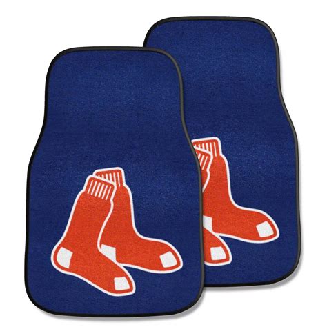 Challenger Carpet Front Floor Mats With Boston Red Sox Logo Navy