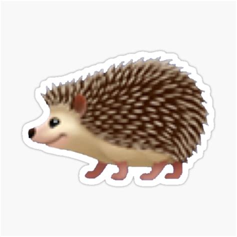 "Hedgehog Emoji Sticker" Sticker by jnesar | Redbubble