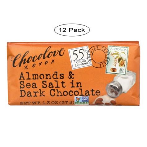 Chocolove Premium Chocolate Bar Dark Chocolate Almonds And Sea