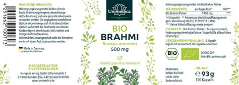 2er Sparset Bio Brahmi 1 000 Mg Pro Tagesdosis 2 Kapseln 2 X 150