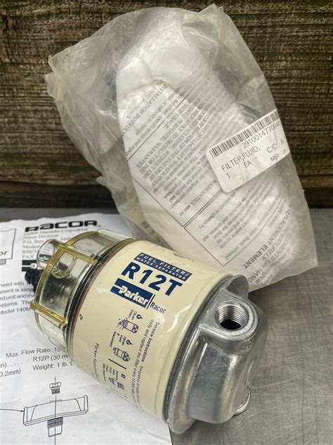 Genuine Oem Parker Racor R12t 120at Model 140 Series Fuel Filter Water Separator Ebay