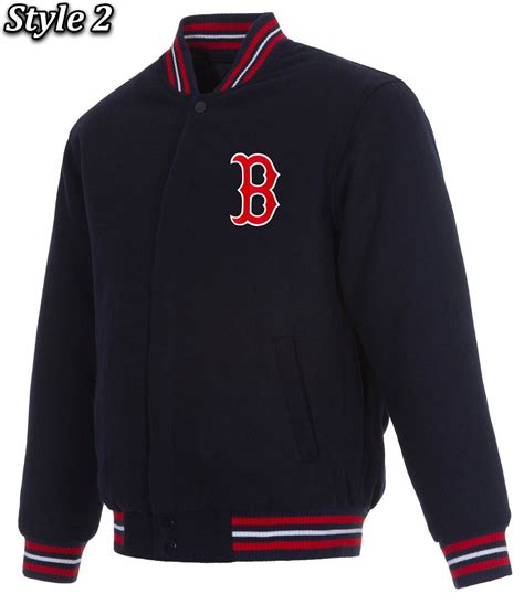 Varsity Navy Blue Boston Red Sox Wool Jacket Jackets Creator