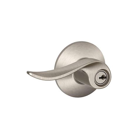 Schlage Sacramento Satin Nickel Keyed Entry Door Handle F51 V SAC 619