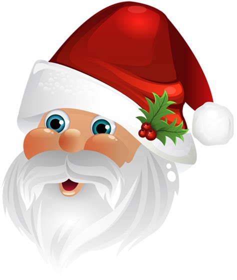 Santa Claus Face Transparent Clip Art Image Beautiful Flowers Pictures ...