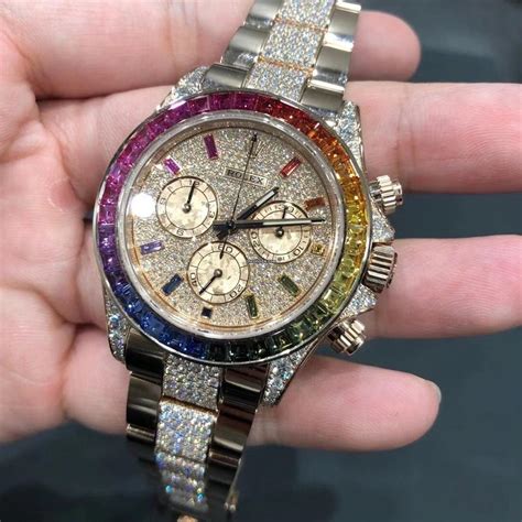 Rolex Daytona Rainbow Pave Diamond Dial (New) for $525,983 for sale ...