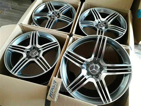 New Alloys 19 Inch Mercedes A S E C Class Slk Cla C63 Amg Sl Cls W204 R172 W205 Alloy Wheels