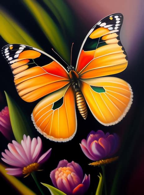 Premium AI Image A Butterfly With Colorful Wings