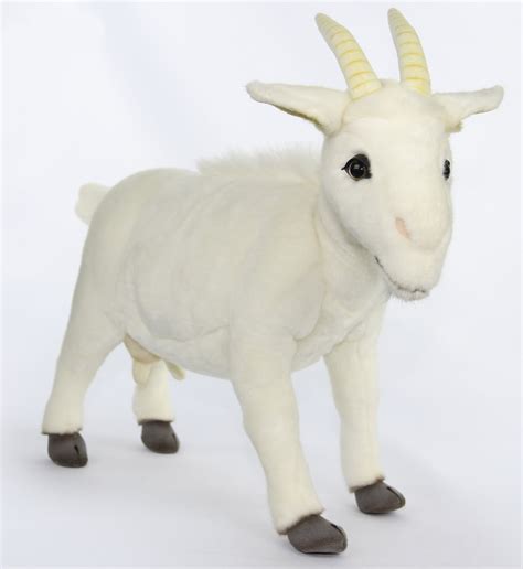 Soft Toy White Goat By Hansa 48 Cml 4152 Lincrafts