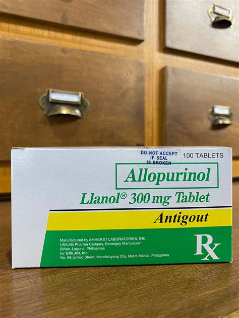 Allopurinol Llanol 300mg Tab 100s Meds For All