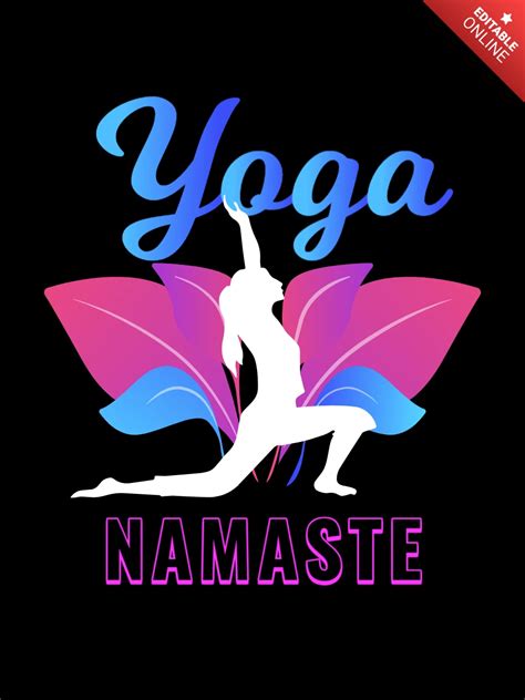 Yoga Namaste T-shirt Design | Free Design Template