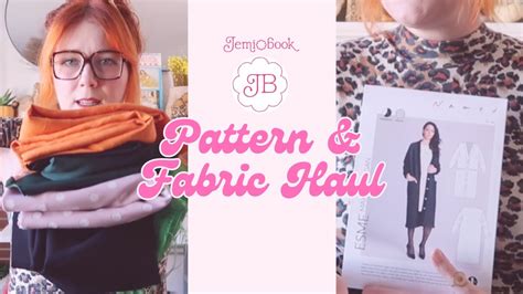 Jemibook Sews Pattern Fabric Haul Youtube