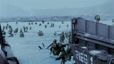 WWII D-Day Invasion of Normandy Combat Footage (In Color) – War Bird ...