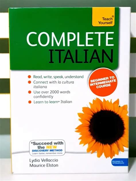 TEACH YOURSELF COMPLETE Italian Beginner To Intermediate Course Book