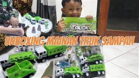 Unboxing Mainan Truk Sampah Rambu Rambu Lalu Lintas Mainan Anak