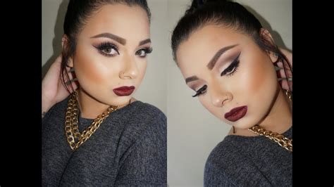 Look Classic Red Lips Smokey Eyes Youtube