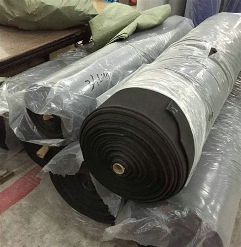 Whole Roll Black Polyester Fiber Fabric Coated SBR Rubber Neoprene