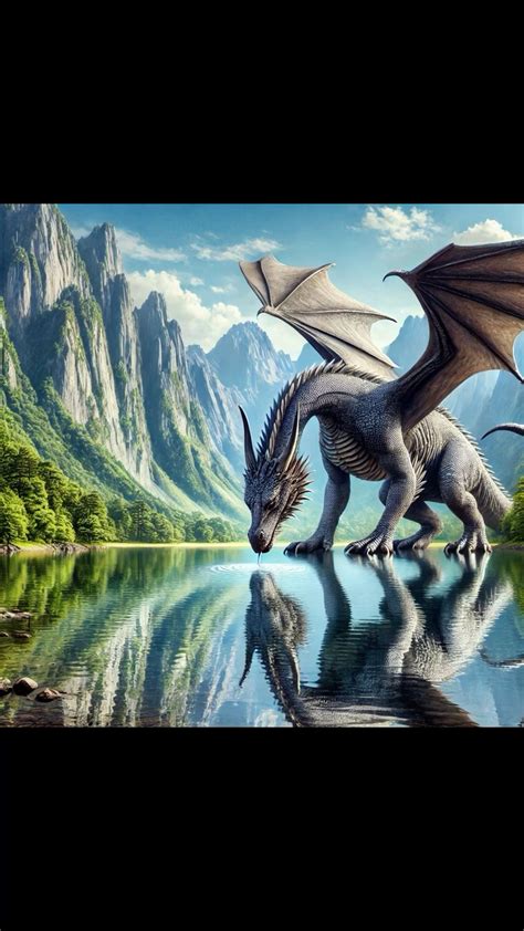 Dragon Drinking Water