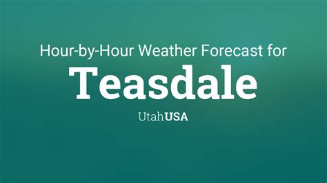 Hourly forecast for Teasdale, Utah, USA