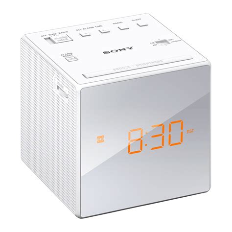 Sony ICFC1W Alarm Clock With Fm/am Radio - White - Walmart.com