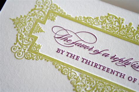 Classic Elegant Letterpress Wedding Invitations Things A Flickr