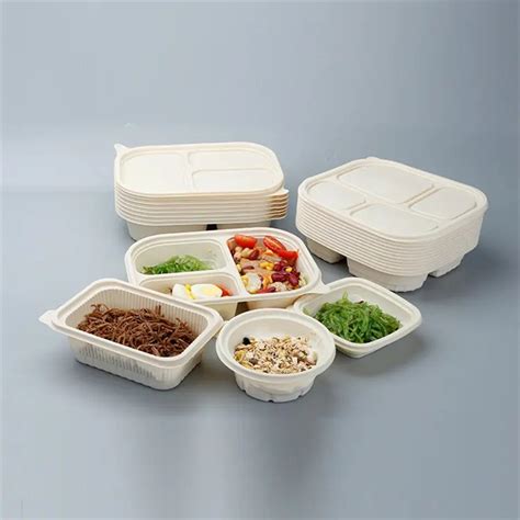 Pla Degradable Circular Lunch Box Packaging Soup Bowl Food Grade