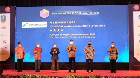 Pertagas Raih 2 Penghargaan Top Digital Award 2021 Lewat Transformasi