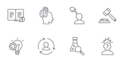 Critical thinking icons set . Critical thinking pack symbol vector elements for infographic web ...