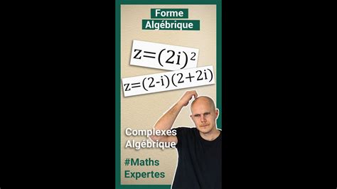 Forme ALGÉBRIQUE d un nombre Complexe exercice corrigé Maths