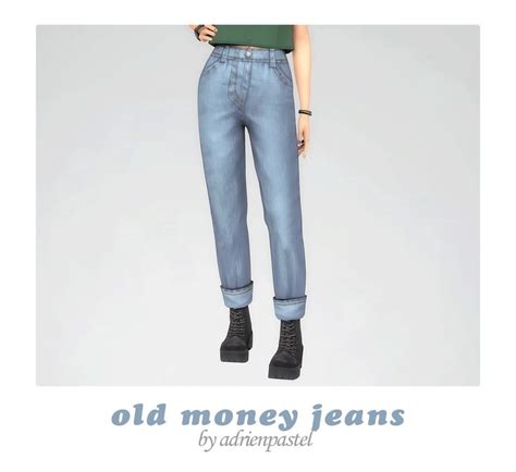 Old Money Jeans AdrienPastel Money Jeans Old Money Sims 4