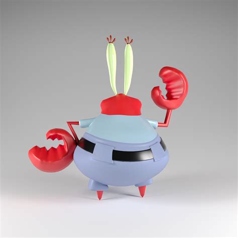 Artstation Mr Krabs 3d Model Resources