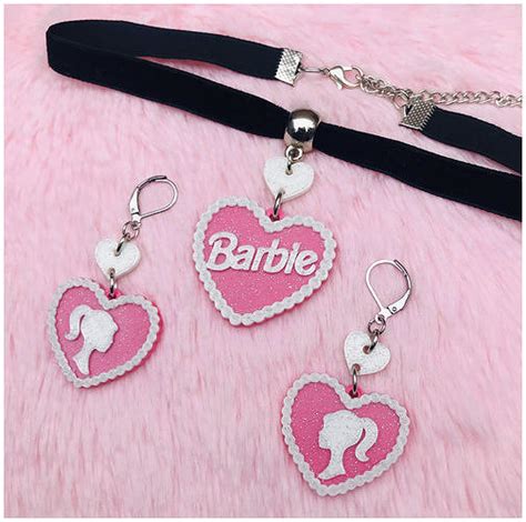 Barbie Earrings Necklace Set 3D model 3D printable | CGTrader