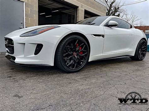 Jaguar F Type White Vossen Hf 2 Wheel Wheel Front