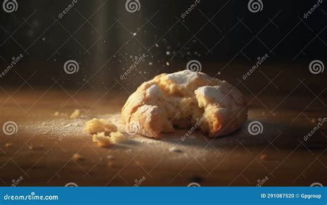 Freshness And Sweetness On A Wooden Table Homemade Baking Indulgence