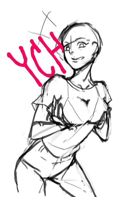 Girl Ych Poses ` Girl Ych In 2020 Art Reference Poses Anime Poses Reference Drawing Base