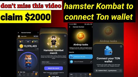 Hamster Kombat To Connect Ton Wallet Hamster Airdrop Token