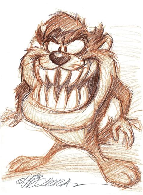 Tasmanian Devil Original Sketch Joan Vizcarra Arte De Catawiki