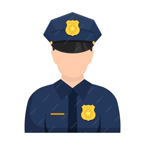 Premium Vector Police Officer Avatar Icon Vector Illustration