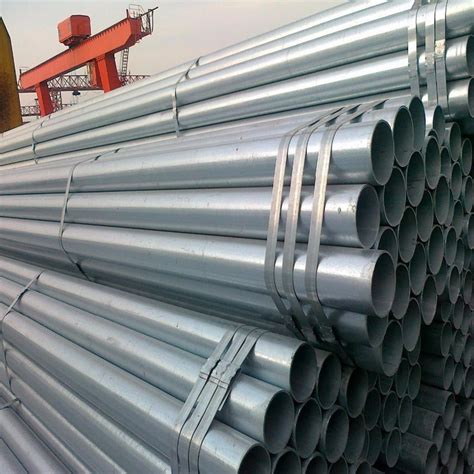 Round Hot Dip Galvanized Steel Pipe Seamless Type High Precision For Boiler