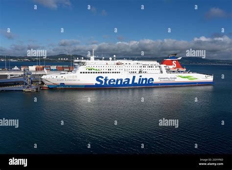 The Stena Line Superfast Viii Ferry Docked At Belfast Port Northern