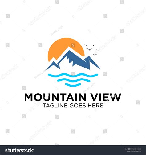 Mountain Park Mountain View Logo Template Stock Vector Royalty Free