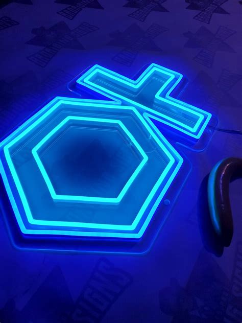 Medium 22 Tron Quorra Iso Symbol Inspired Professional Neon Led Art