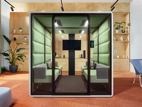 Hushfreel Acoustic Meeting Pod With Built In Lights By Mikomax Smart