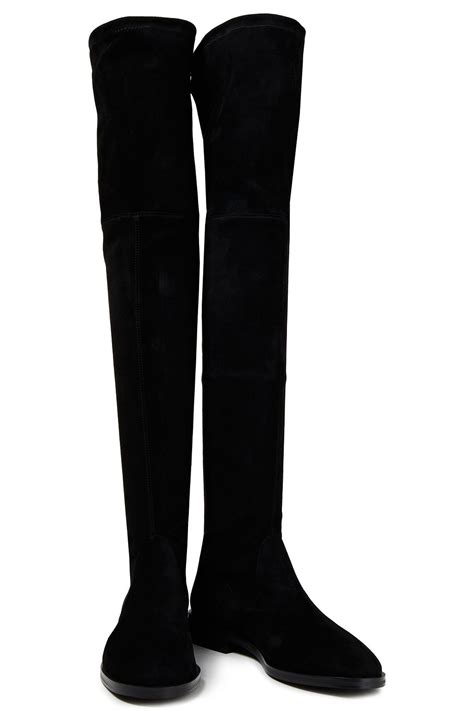 Stuart Weitzman Jocey Stretch Suede Over The Knee Boots The Outnet